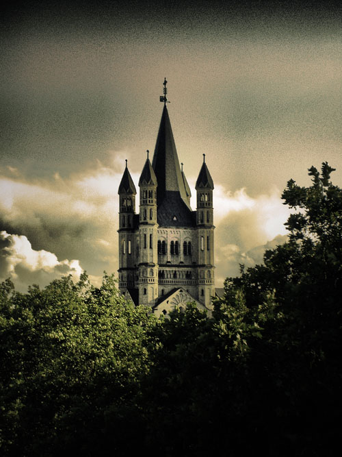 The Great St. Martin Church in Cologne.