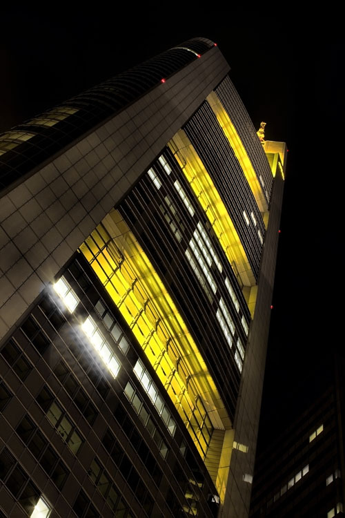 Der Commerzbank Tower (259 m) in Frankfurt/Main.